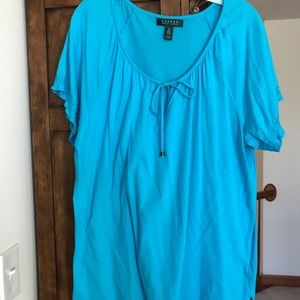 Ralph Lauren Blue Top Size 2X